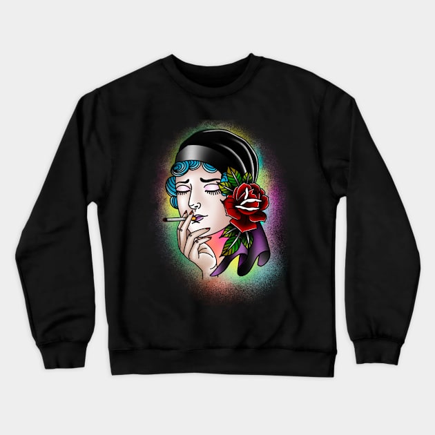 Retro hipster Crewneck Sweatshirt by TyJys Ink&Design